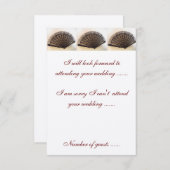 Tapisserie RSVP et Faire-part de mariage espagnol (Devant / Derrière)