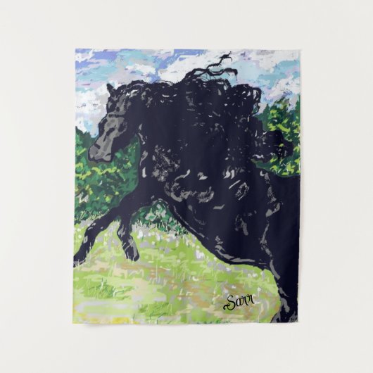 Tapisserie : Sauvage et libre . (Devant)