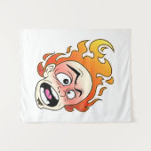 Tapisserie Scovillelicical Fire Head (Devant (Horizontal))