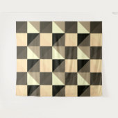 Tapisserie Sepia Quadrangles (Devant (Horizontal))