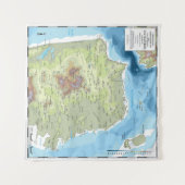 Tapisserie - SF Carte topographique et bathymétriq (Devant (Horizontal))