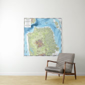 Tapisserie - SF Carte topographique et bathymétriq (En situation)