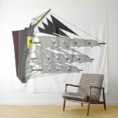 Tapisserie Ship Ahoy (En situation (horizontale))