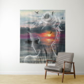 Tapisserie Sunrise Lady - Nature (En situation)