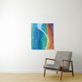 Tapisserie Sunset Surf Wave Medium (127 x 152 cm) (En situation)