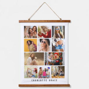 Tapisserie Suspendue 10 Photo Simple Moderne Minimal Noir Nom élégant