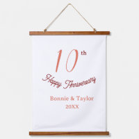 10e anniversaire de mariage nom pastel pêche rétro