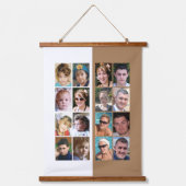 Tapisserie Suspendue 16 photo collage brun et blanc (Recto)