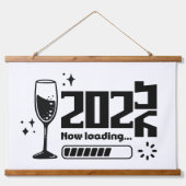 Tapisserie Suspendue 2026 New Year Loading Celebration Typography (Devant)