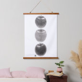 TAPISSERIE SUSPENDUE 3個のりんご　縦 (Chambre à coucher)