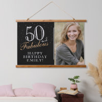 50 et fabuleux Elegant Black 50th Birthday Photo