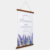 Tapisserie Suspendue 90e fête d'anniversaire Juillet Fleur de naissance (Angulaire)