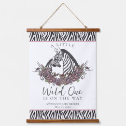 Tapisserie Suspendue A Little Wild One Baby Zebra Print
