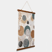 Tapisserie Suspendue Abstract Geometric Circle Pattern Neutral Boho 384 (Angulaire)