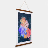 Tapisserie Suspendue Abstraite dame en face (Angulaire)