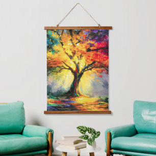 Tapisserie Suspendue Abstraite nature spirituelle Arbre de vie