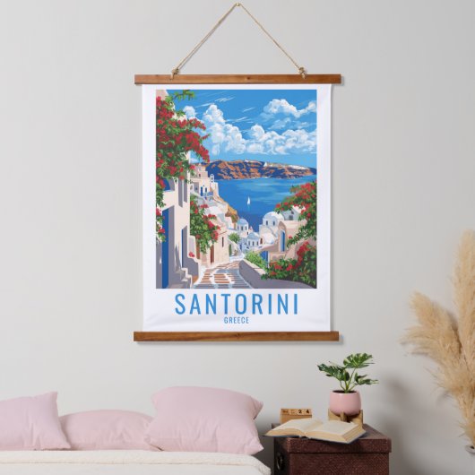 Tapisserie Suspendue Accueil Santorin : Santorin Grèce (Chambre à coucher)