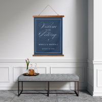 Affiche de bienvenue Mariage de marine couleur per