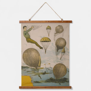 Tapisserie Suspendue Affiche De Cirque D'Un Ballon Aérien