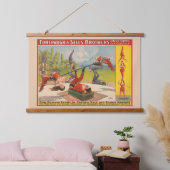 Tapisserie Suspendue Affiche de cirque montrant des actes acrobatiques, (Chambre à coucher)