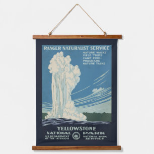 Tapisserie Suspendue Affiche De Voyage Pour Le Parc National De Yellows