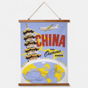 Tapisserie Suspendue Affiche de voyage pour Northwest Orient Airlines