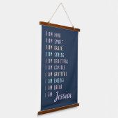 Tapisserie Suspendue Affirmations Positives Pour Les Femmes Personnalis (Angulaire)