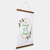 Tapisserie Suspendue affirmations sur les difficultés et la confiance (Angulaire)