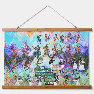 Tapisserie Suspendue African Feast: Rhythms of Africa