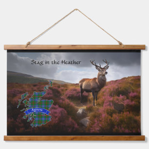 Tapisserie Suspendue Agnew Stag in the Heather Personnalisé