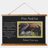 Tapisserie Suspendue Aigle À Pompiers Et À Glace Sur Une Corde (Devant)