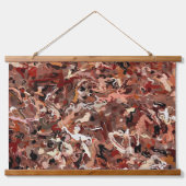 Tapisserie Suspendue Aiguilles Abstraites (Devant)