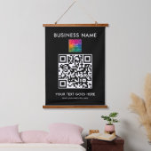 Tapisserie Suspendue Ajouter un code QR personnalisé au logo de l'entre (Chambre à coucher)