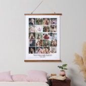 Tapisserie Suspendue Ajouter votre propre famille personnalisée 20 phot (Chambre à coucher)
