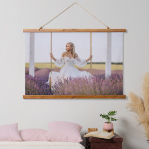 Tapisserie Suspendue AJOUTEZ VOTRE PROPRE PHOTO DIY BRIDE Image personn