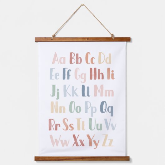 Tapisserie Suspendue Alphabet d'aquarelle Rainbow (Recto)