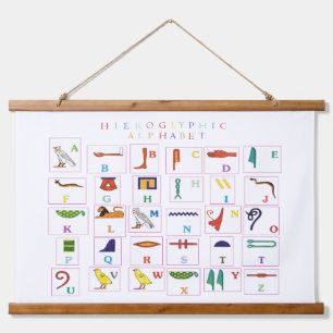 Tapisserie Suspendue Alphabet Hiéroglyphique