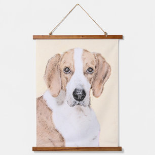 Tapisserie Suspendue American Foxhound Painting - Joli art original chi