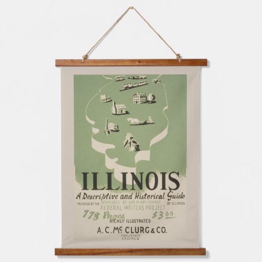 Tapisserie Suspendue American Guide Series Volume On Illinois. (Recto)