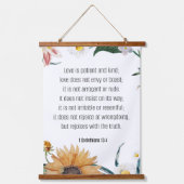 Tapisserie Suspendue Amour, 1 Corinthiens 13:4, (Recto)