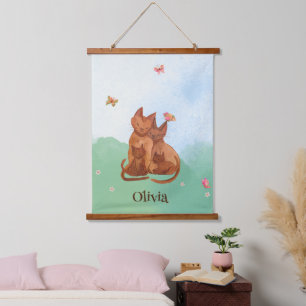 Tapisserie Suspendue Amour Famille de chats