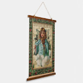 Tapisserie Suspendue Ange de Noël avec Violon (Angulaire)