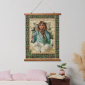 Tapisserie Suspendue Ange de Noël avec Violon (Chambre à coucher)