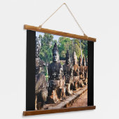 Tapisserie Suspendue Angkor Thom God Statues  (Angulaire)