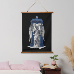 Tapisserie Suspendue Angle de plaie avec boîte de police bleue 1