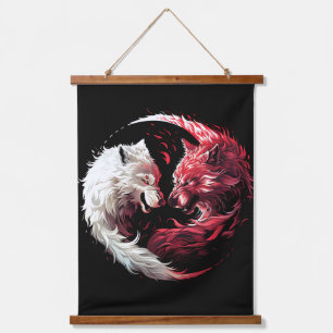 Tapisserie Suspendue Animal fantastique esprit loup ombre lumière