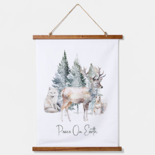 Tapisserie Suspendue Animaux de la forêt de Woodland pour Noël
