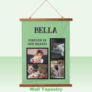 Tapisserie Suspendue Animaux mémorial 4 photo pour toujours vert noir