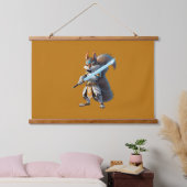Tapisserie Suspendue Anime Samurai Squirrel Warrior (Chambre à coucher)