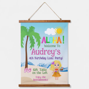 Tapisserie Suspendue Anniversaire Aloha Luau